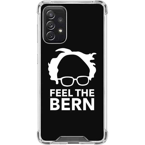 Feel The Bern Outline Galaxy A72 5G Clear Case